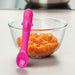 Zeal Silicone Penguin Baby Spoon with pureed carrots