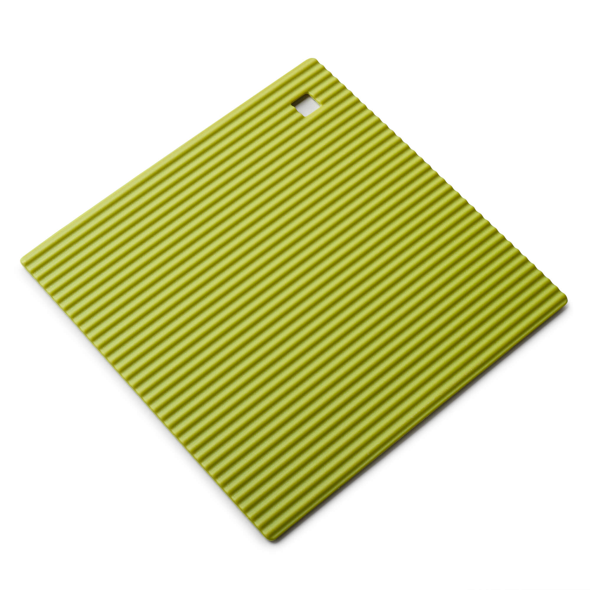 Lodge 7 in Square Silicone Skillet Pattern Trivet, Yellow