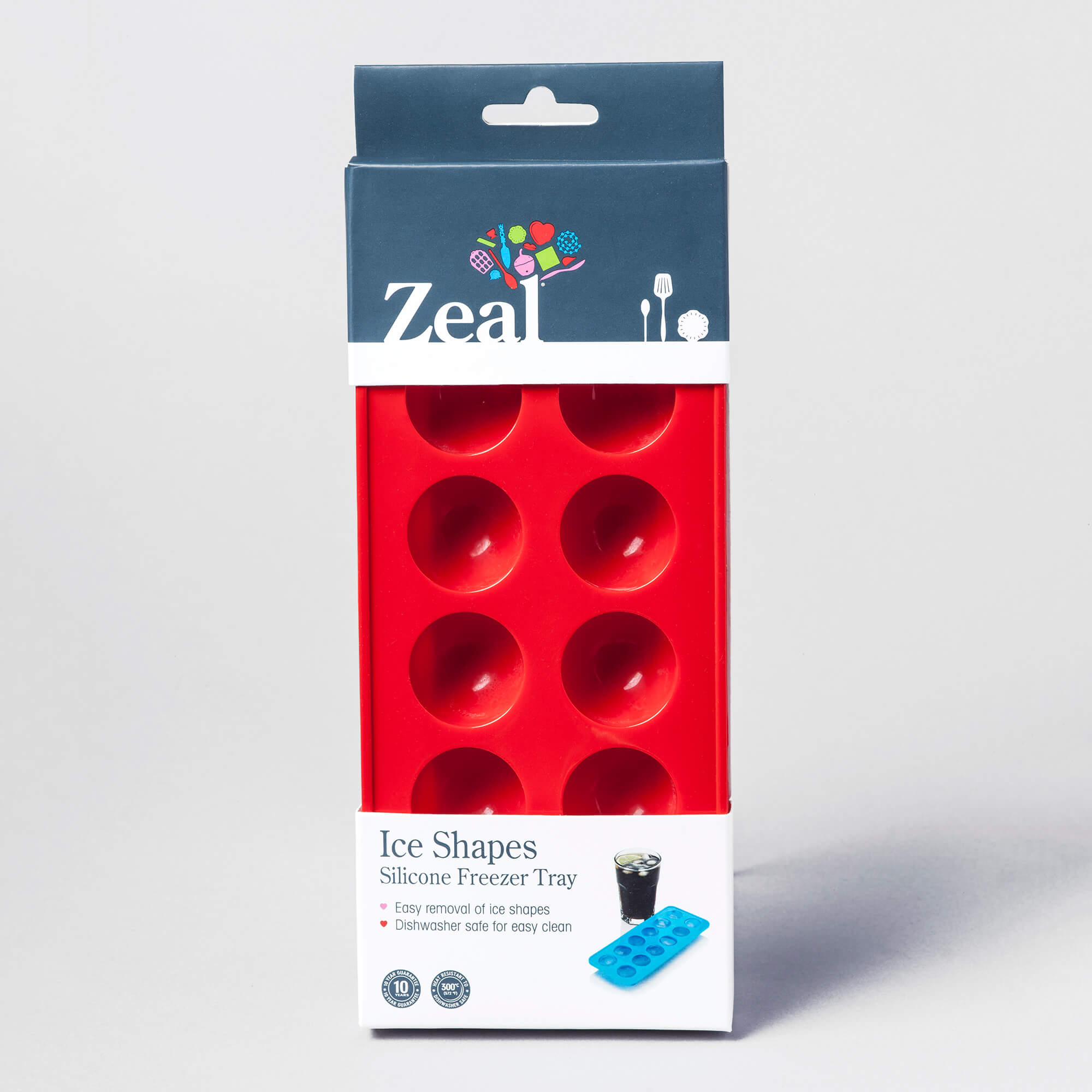 Zeal Silicone Round Ice Cube Tray in packaging