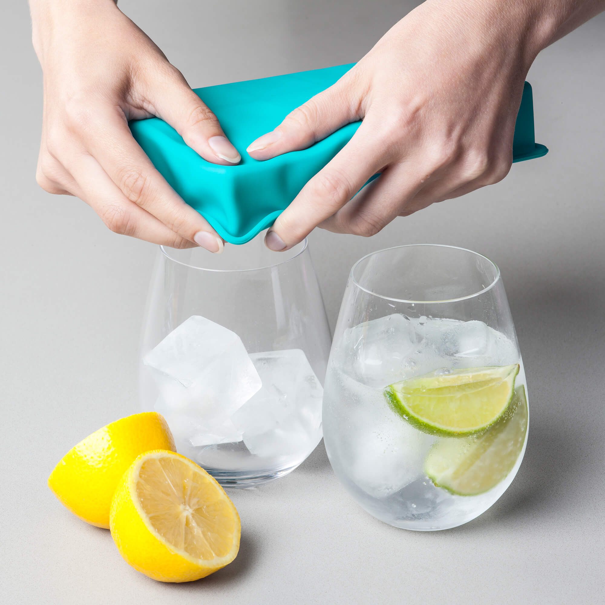 thumbnail image 2 of 2 Pack Ice Cube Trays, Silicone Sphere Whiskey Ice Ball Mould And Large... 2 of 11
