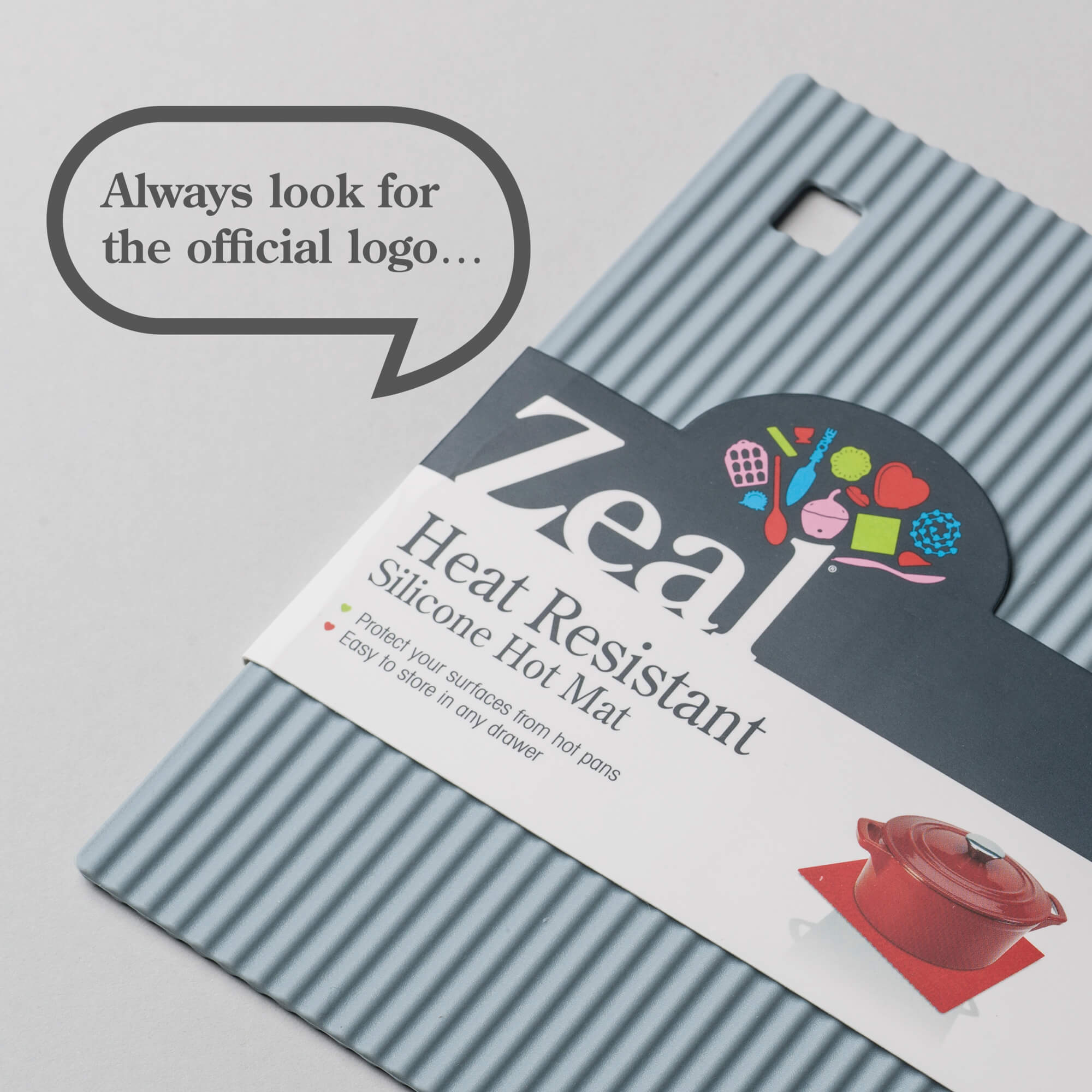 Zeal Silicone Hot Mat in packaging
