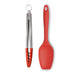 Zeal Silicone Kitchen Tongs & Spatula Spoon Set in Red