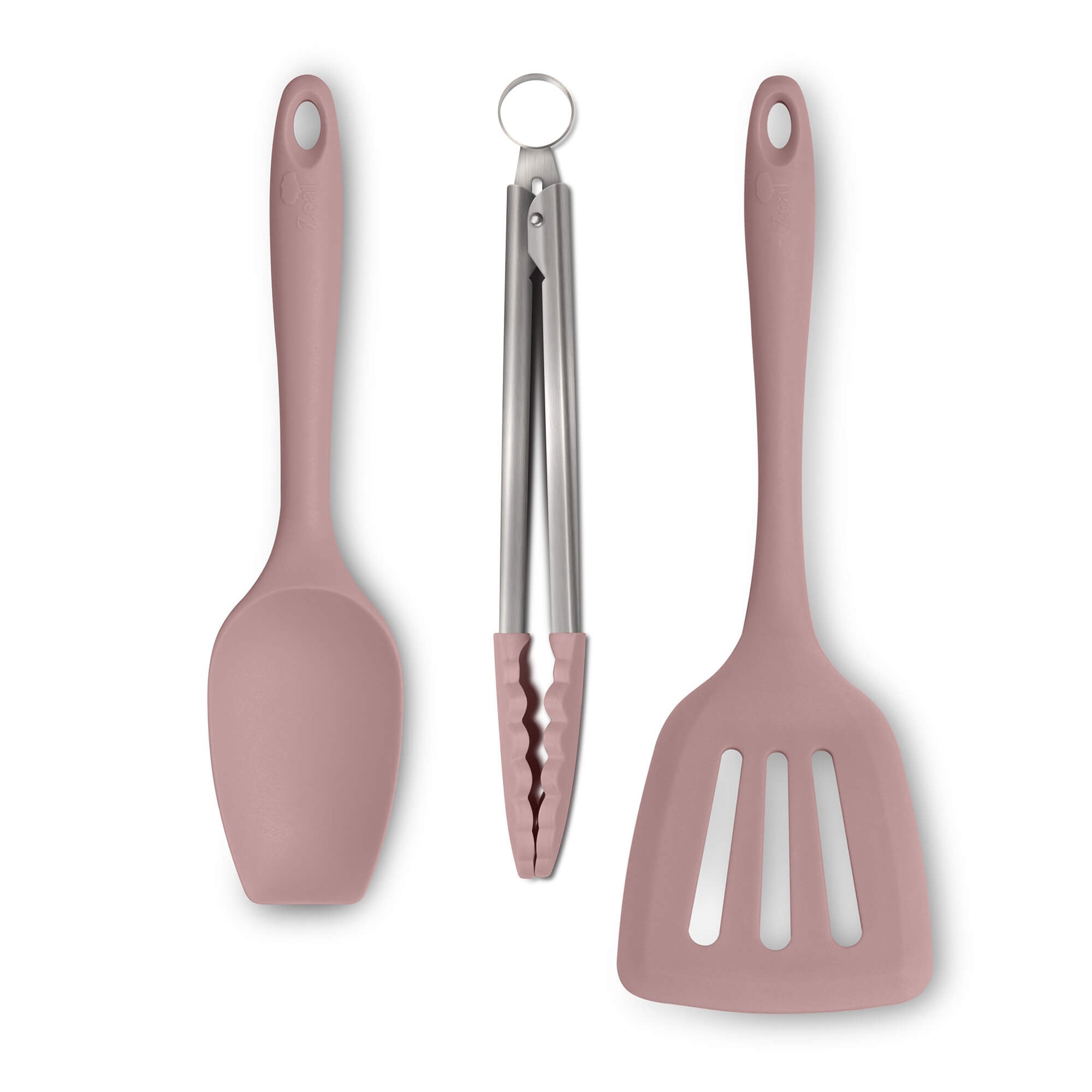 Kitchen Tongs, Slotted Turner & Spatula Spoon Set