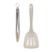 Zeal Silicone Kitchen Tongs & Slotted Turner Set in Cream