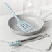 Zeal Silicone Kitchen Tongs & Slotted Turner Set in Duck Egg Blue