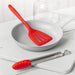 Zeal Silicone Kitchen Tongs & Slotted Turner Set in Red