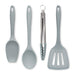 Zeal Kitchen Tongs, Slotted Turner, Spoon & Spatula Spoon Set in Duck Egg Blue