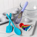 Zeal Silicone Measuring Spoons, Spatula, Traditional Spoon & Whisk Set in Aqua