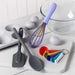Zeal Silicone Measuring Spoons, Spatula, Traditional Spoon & Whisk Set in Dark Grey