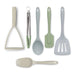 Zeal Kitchen Tongs, Flexitech Masher, Slotted Turner, Spoon, Spatula Spoon, Spatula Set in Classic Colours