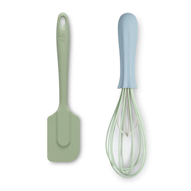 Rorence Silicone Whisk Spatula Spoonula & Brush Set of 6 - Green