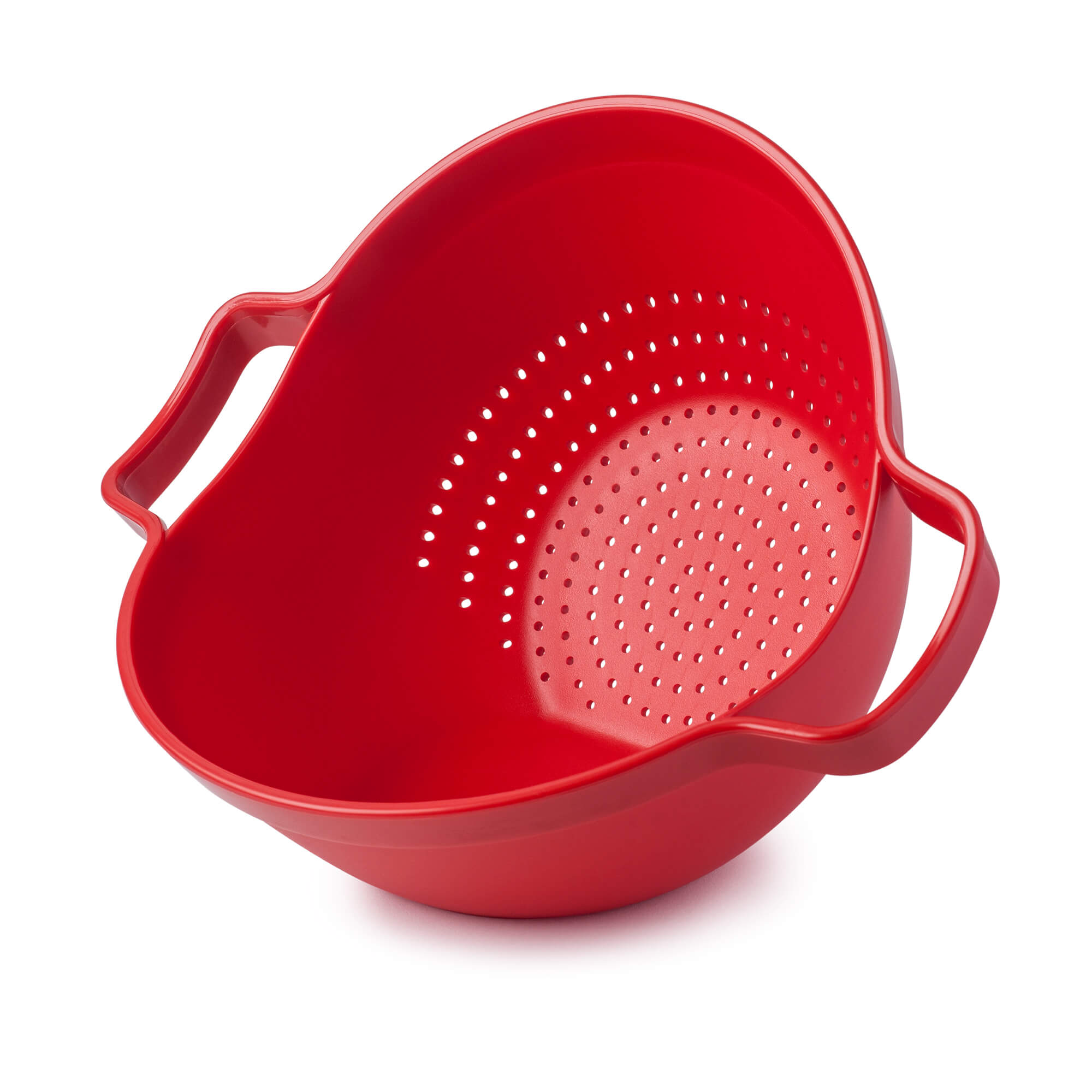 Red Drain & Serve Colander by Zeal