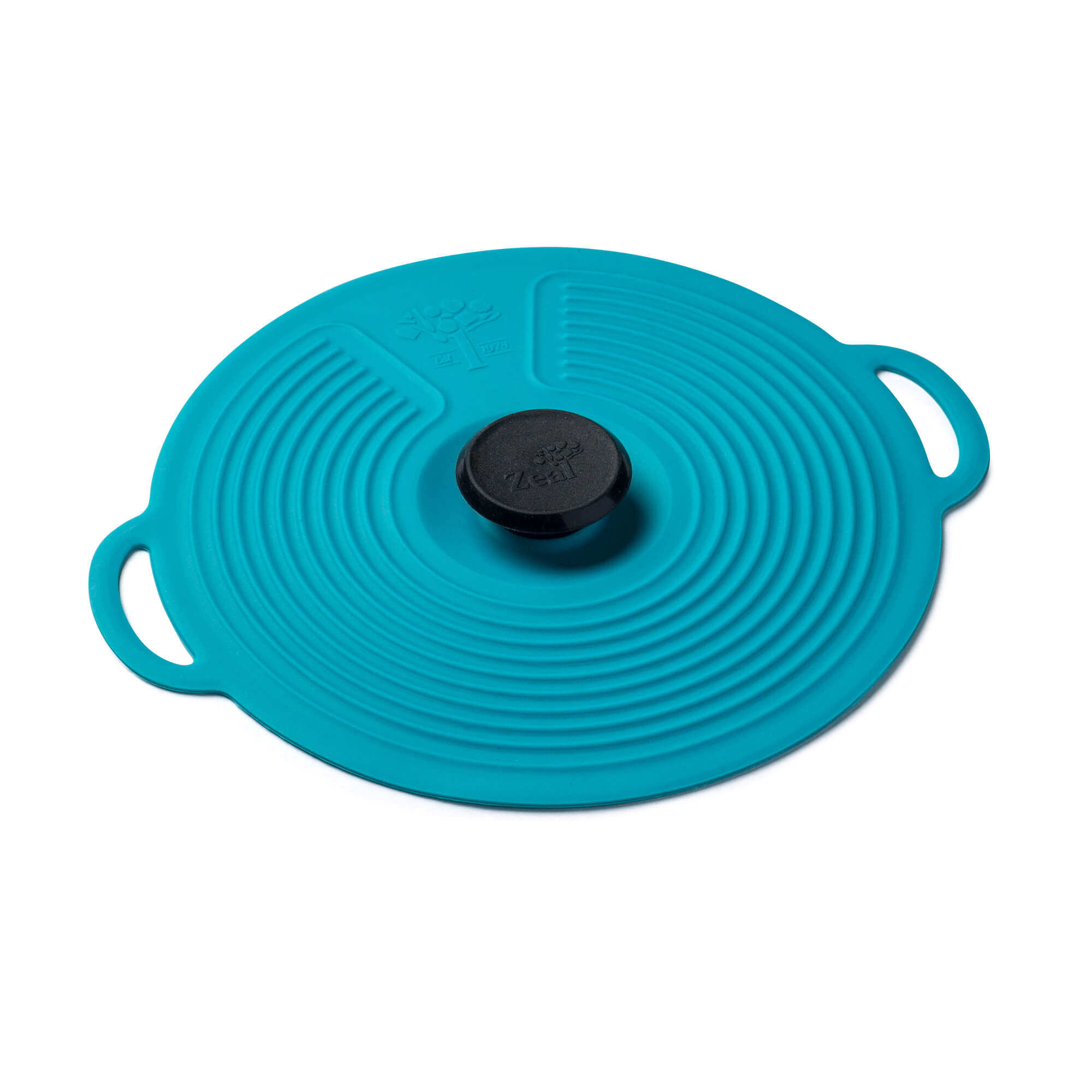 Small Aqua Silicone Self Sealing Lid by Zeal