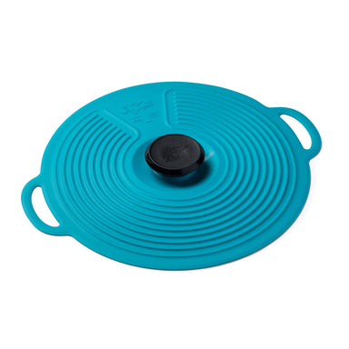 Large Aqua Silicone Self Sealing Lid by Zeal