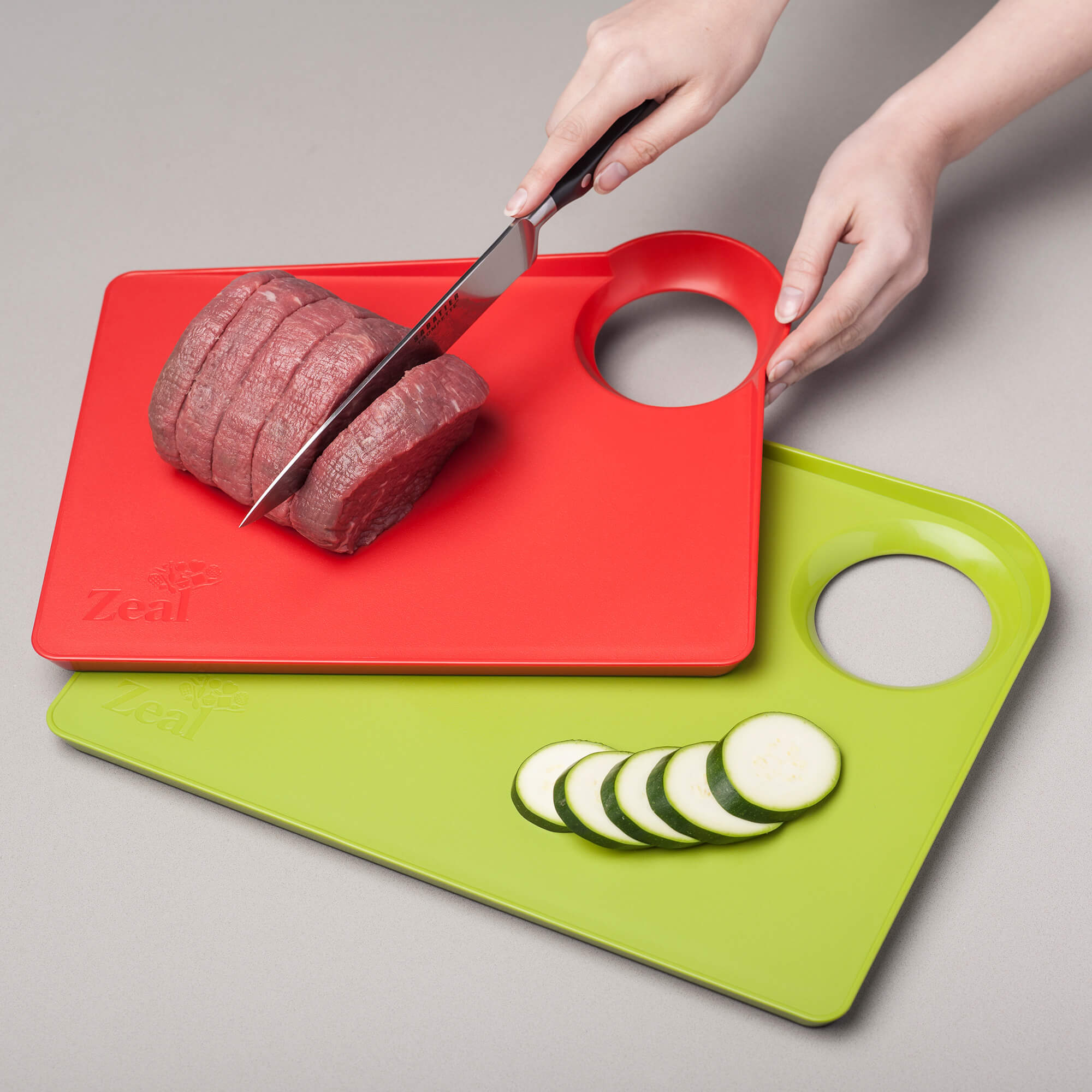 Straight to Pan™ Chopping Boards, Set of 2, Large and Medium