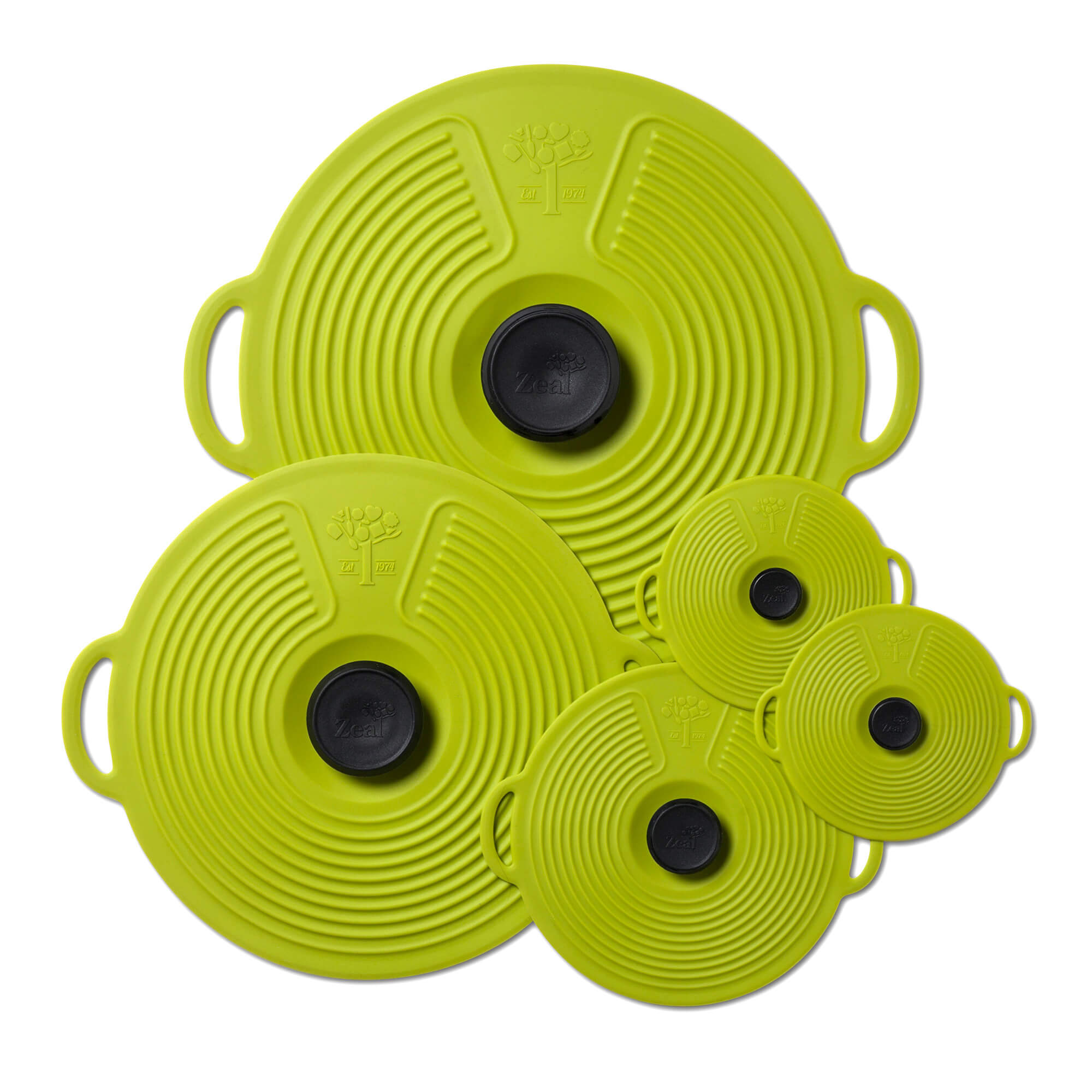 Set of Zeal Silicone Lids in Lime