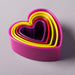 Set of 5 Heart Shaped Cookie Cutters stacked inside one another