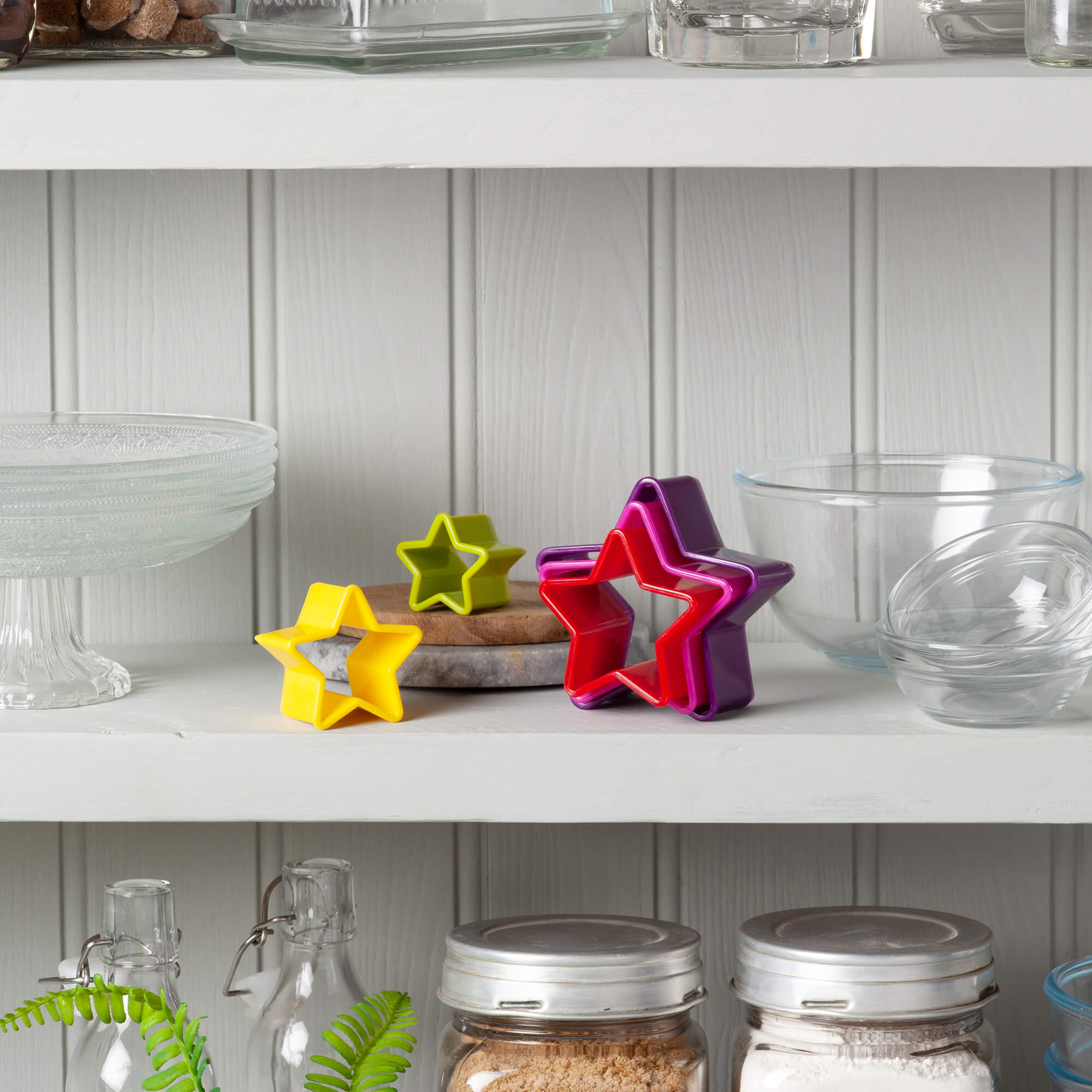 Star Shaped Cookie Cutters, Set of 5
